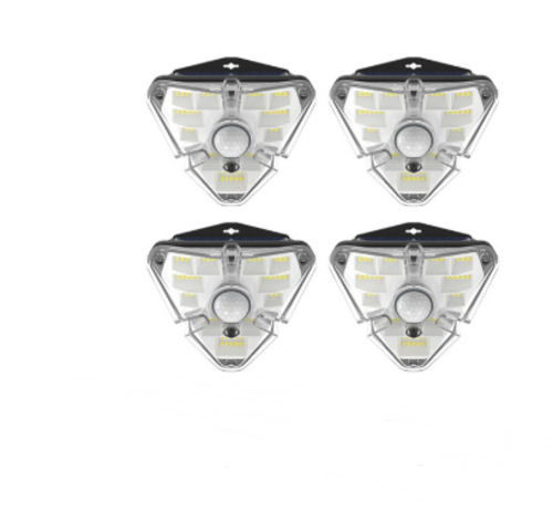 Motion-sensing water-resistant LED wall lamp